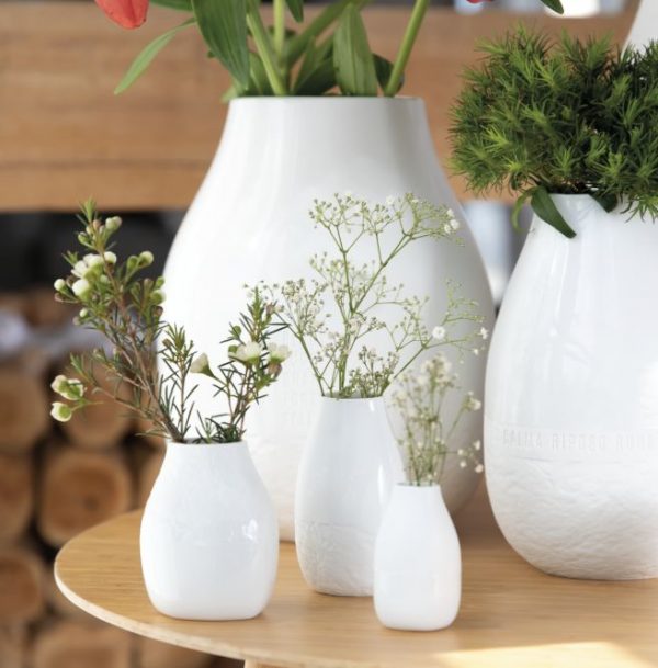 Set de 3 petits vases en porcelaine de chez Räder