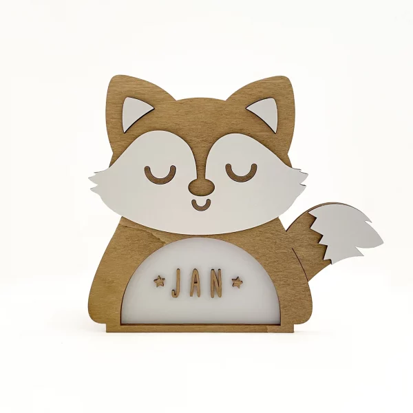 Lampe lumineuse renard