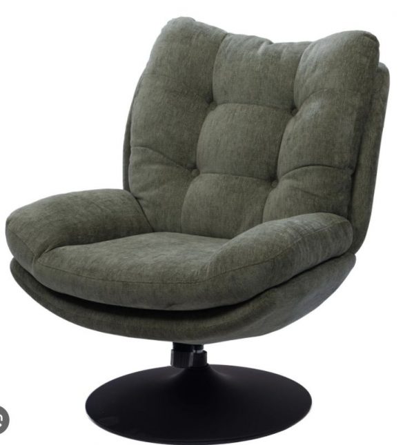 fauteuil magnum vert pied noir