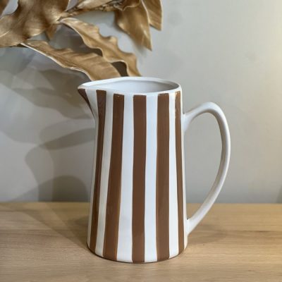 pichet rayure marron
