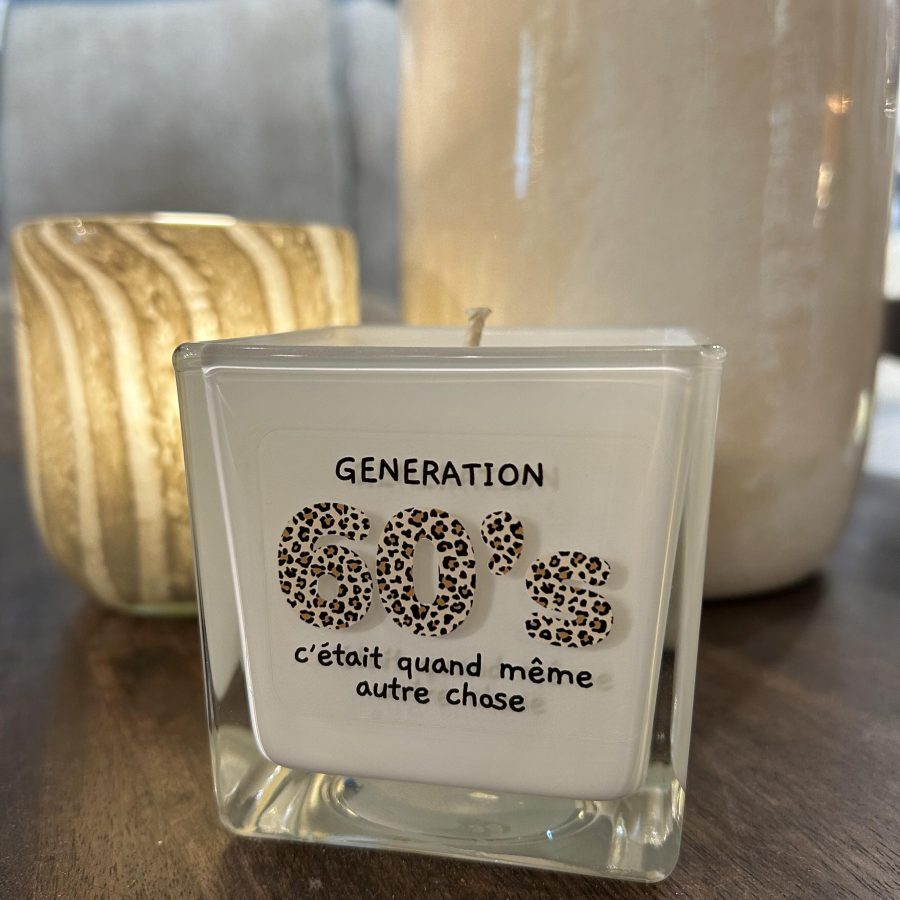 Bougie "tout est dit" 60's