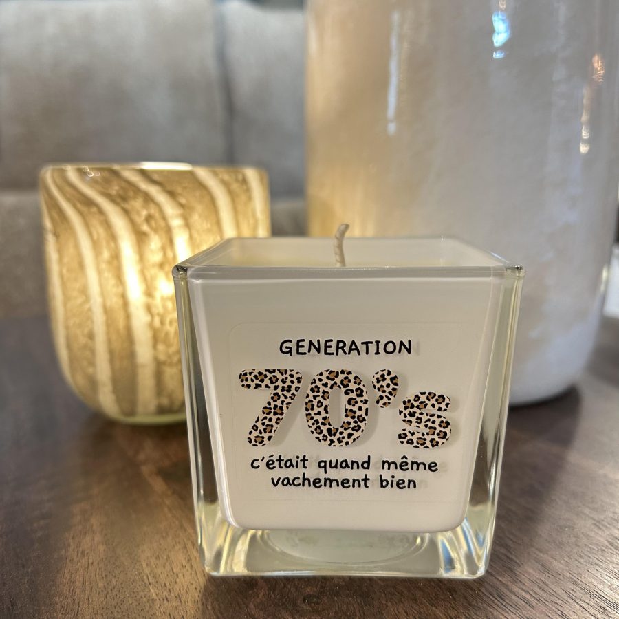 Bougie 'Tout est dit" 70's