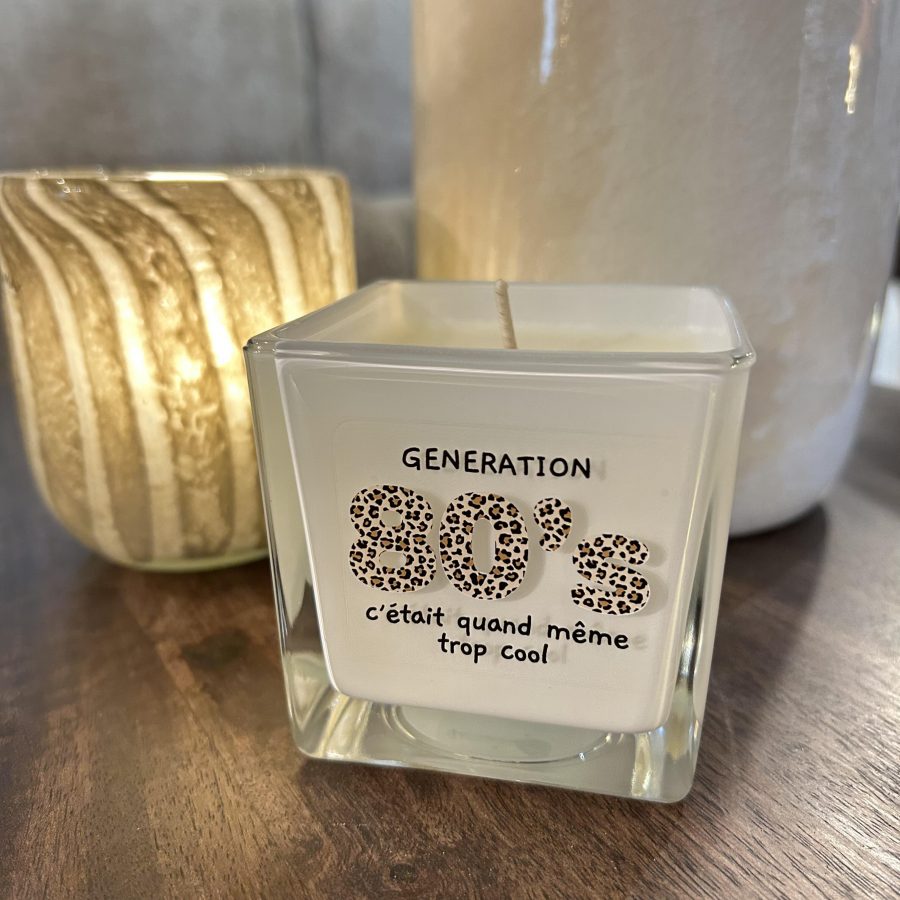 Bougie "Tout est dit" 80's