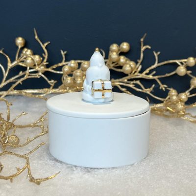 Boite en porcelaine Santa