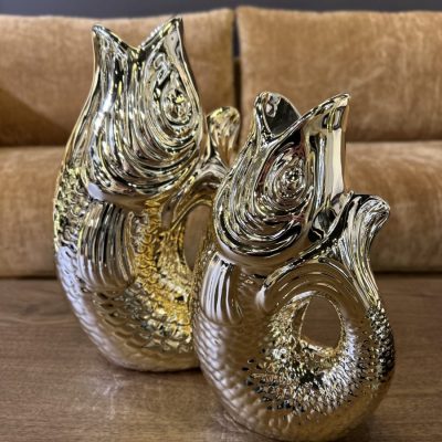 carafe poisson dorée