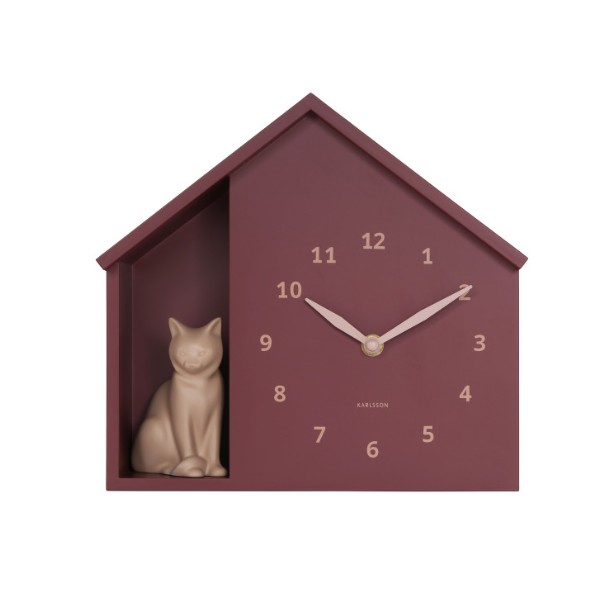 Horloge murale chat assis