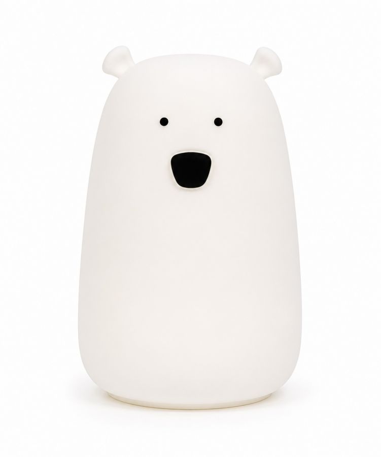 veilleuse teo ours blanc